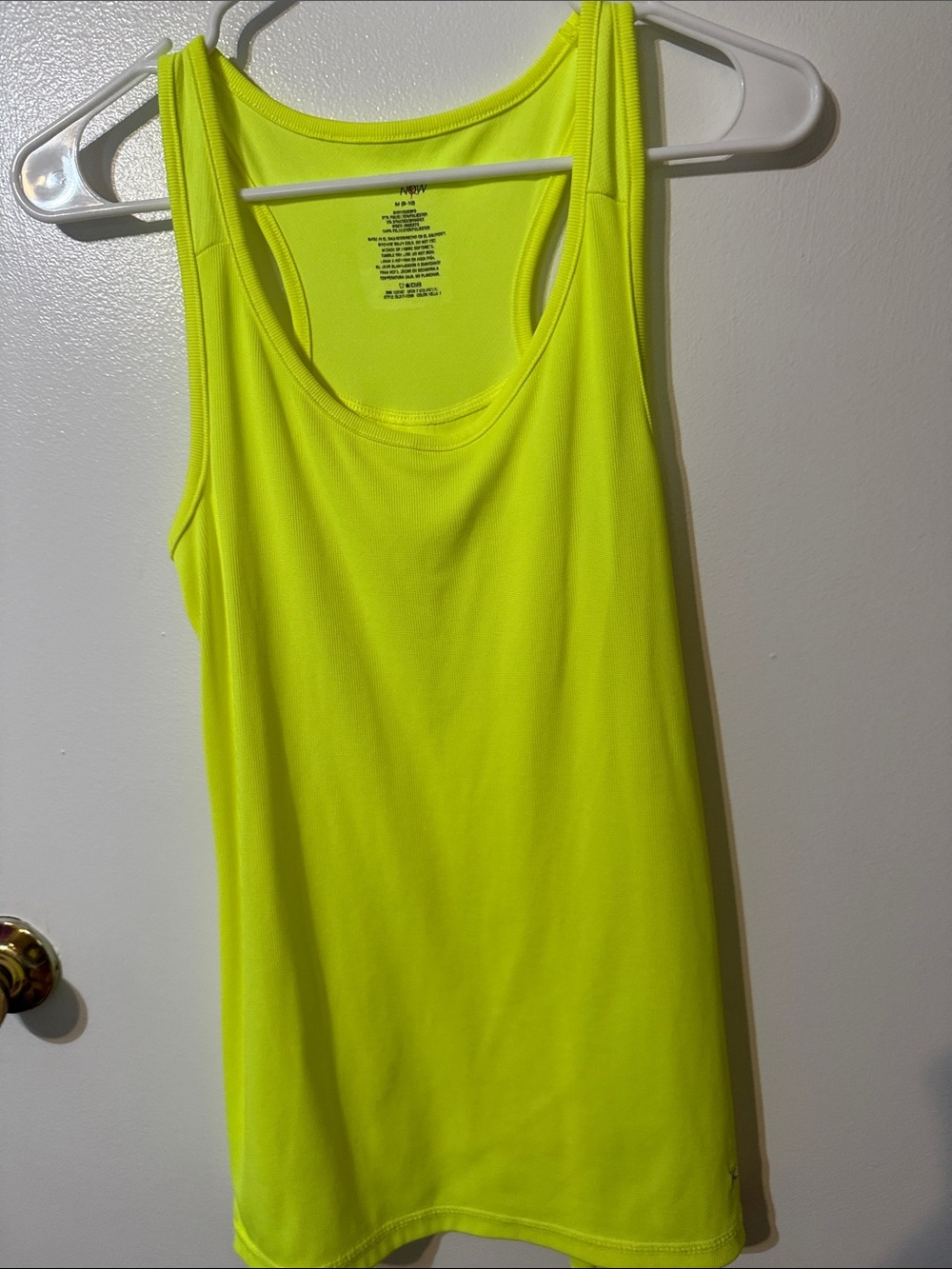 Danskin Neon Lime Athletic Tank Top
